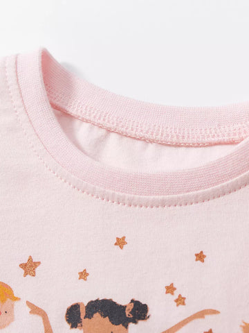 Girls Mesh Ballerina T-shirt Dress