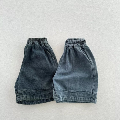 Boys Wide Leg Denim Shorts