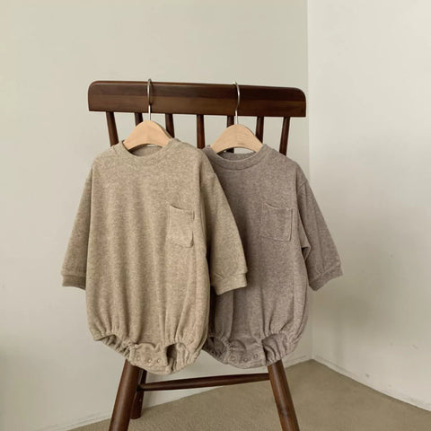 Baby Ultra Soft Pocket Sweater Bodysuit