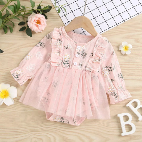 Baby Girls Spring Blossom Mesh Dress
