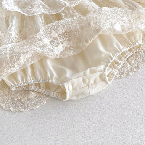 Baby Girl Scallop Lace Dress