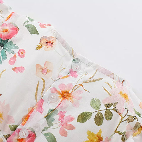 Girls Spring Blossom Print Dress
