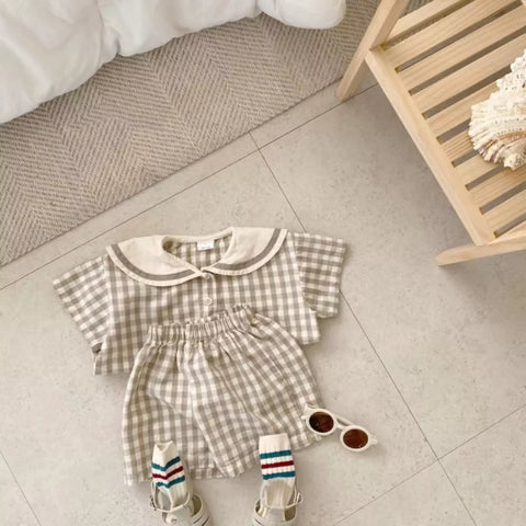 Baby Boy Little Skipper Sailor Set