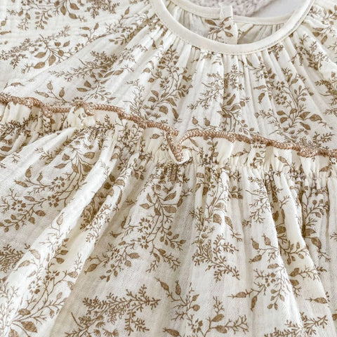 Baby Girl Wheat Grass Print Dress