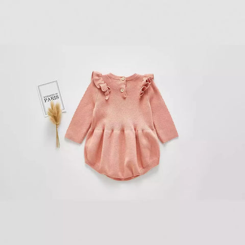 Baby Girl Cable Knit Bodysuit Sweater
