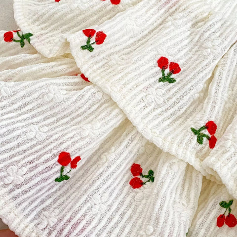 2 Pc Baby Girl Cherry Tank Top with Bloomer Skirt