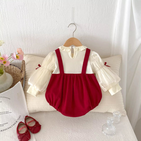 Baby Girl 2 in 1 Winter Bunny Bodysuit