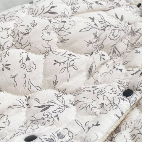 Baby Girl Chic Floral Padded Romper