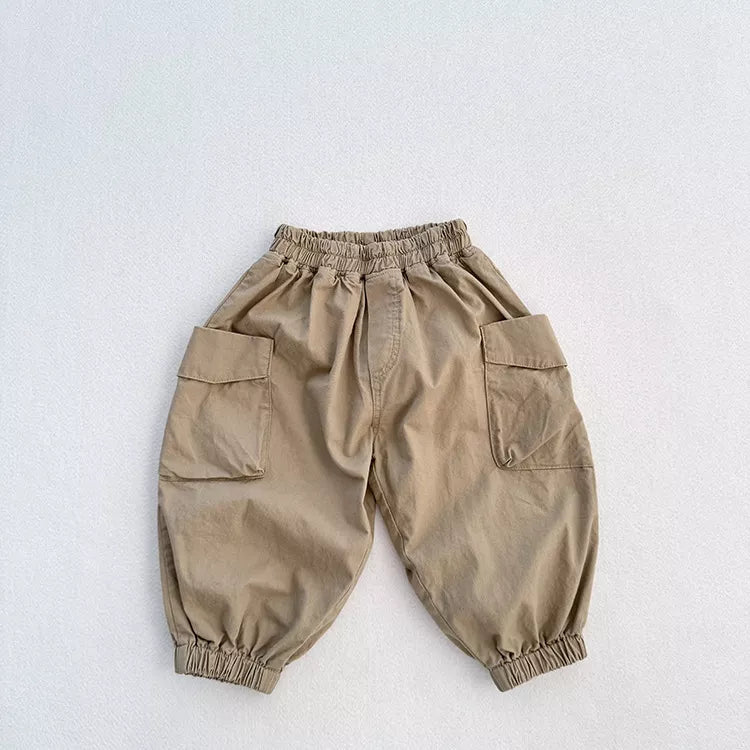 Boys Cargo Pockets Jogger Pants