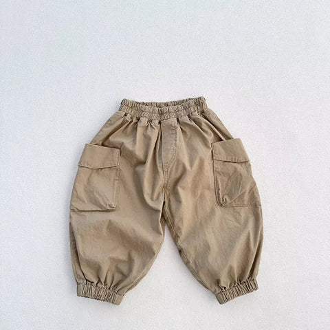 Boys Cargo Pockets Jogger Pants