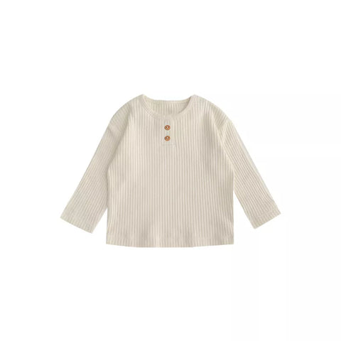 2 Pc Baby Boy Waffle Shirt w/ Corduroy Pants