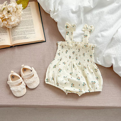Baby Girl Smocked Cami Bodysuit