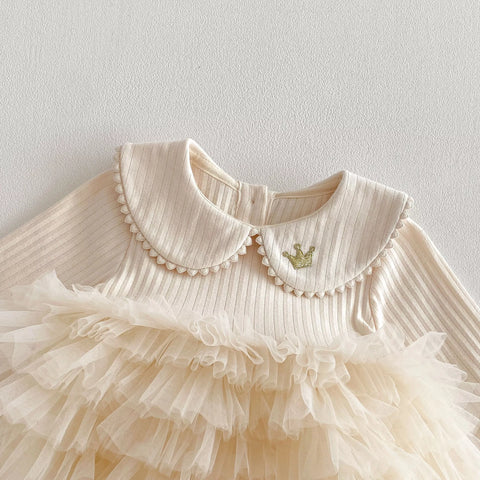 Baby Girl Peter Pan Ruffle Layered Dress