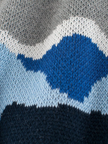 Boys Wavy Scenic Knit Sweater