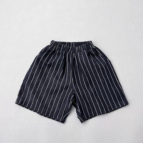 Boys Vertical Stripe Shorts