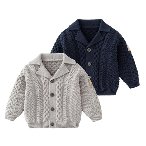 Baby Boy Cable Cardigan Sweater