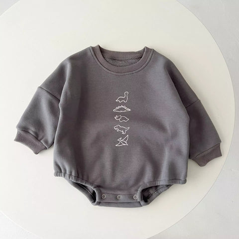 Baby Boy Dinosaur Print Pullover Bodysuit