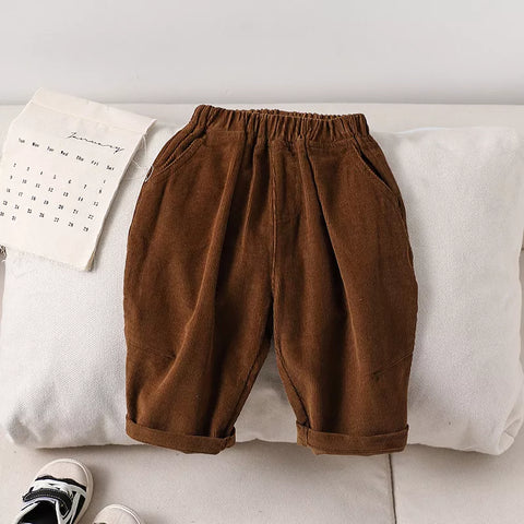 Baby Boys Corduroy Elastic Pants