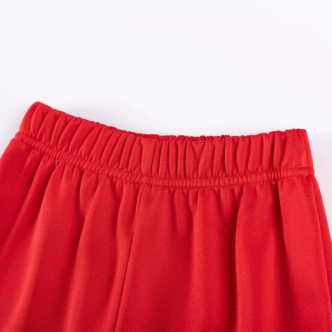 2 Pc Baby Girl Red Heart Sweatshirt & Pants