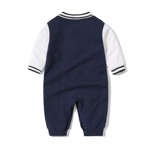 Baby Boy Varsity Letterman Romper