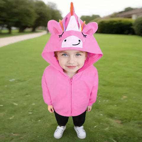 Girls Light Unicorn Hoodie