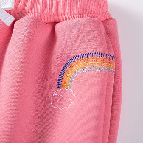 Girls Unicorn Embroidered Hoodie & Sweats Set