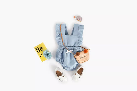 Baby Girl Cotton Ruffle Bodysuit