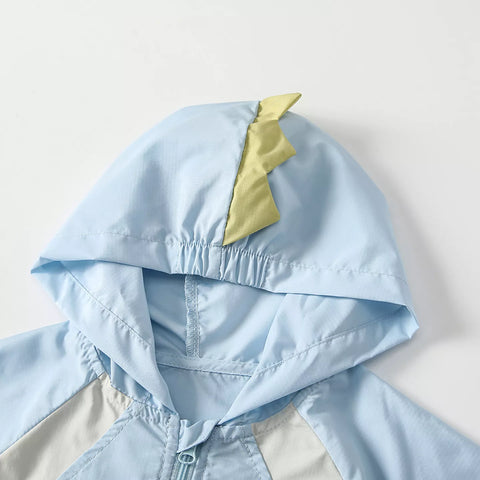 Boys Light Dinosaur Windbreaker Jacket