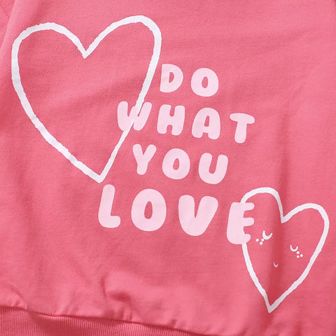 Girls Do What You Love Sweatshirt & Leggings Set