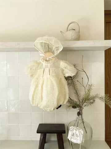 Baby Girl Bubble Rosette Bodysuit