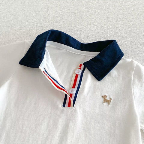 2 Pc Baby Boy Preppy Polo & Shorts Set