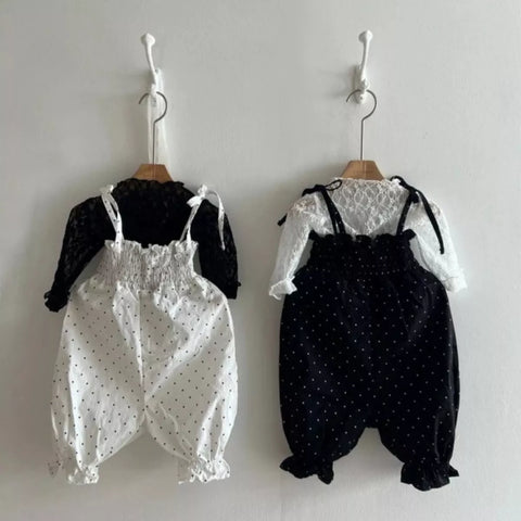 Baby Girl Polka Dot Smocked Pants