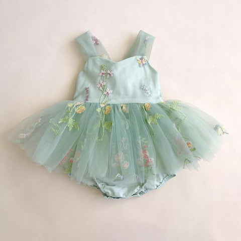 Baby Girl Wild Flower Mesh Dress