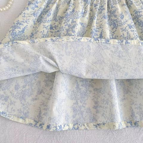 Girls Teapot Motif Puff Sleeve Bodysuit or Dress