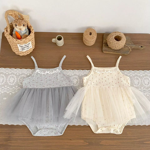 Baby Girl Cami Mesh Skirt Bodysuit