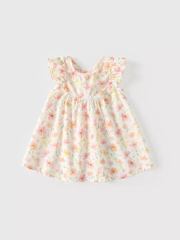 Girls Colorful Flower Dress