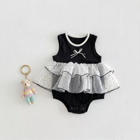 Baby Girl Polka Dot Bodysuit Dress