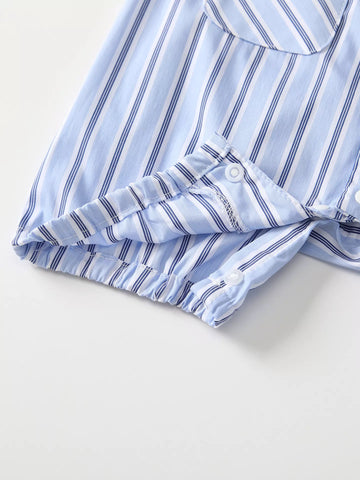 Baby Boy Sailor Stripe Romper
