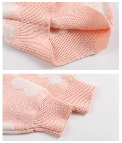 Baby Girl Flower Pattern Sweater