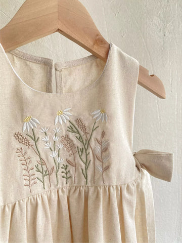 Baby Girls Wild Flower Embroidered Dress