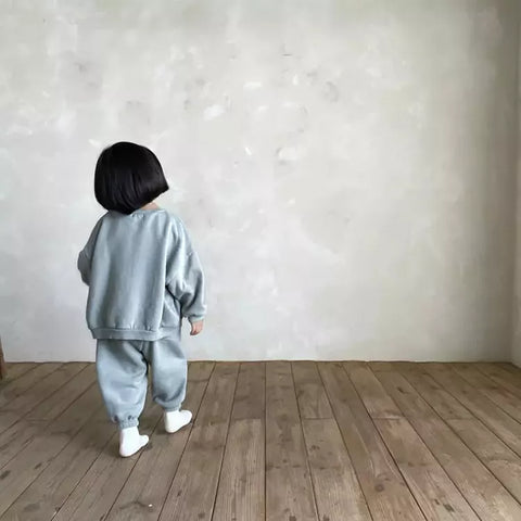 2 Pc Unisex Relax Sweatshirt & Pants Set