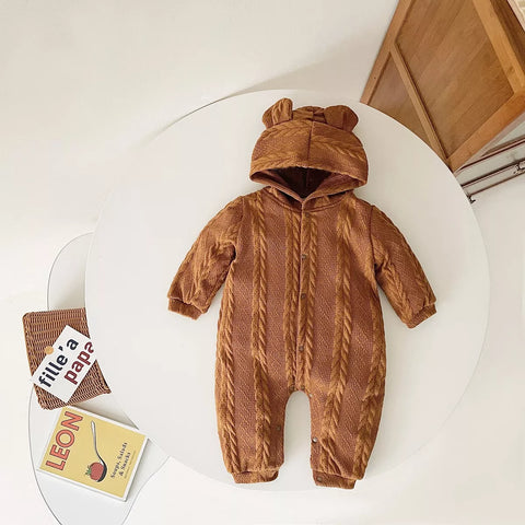 Baby Cable Bear Romper