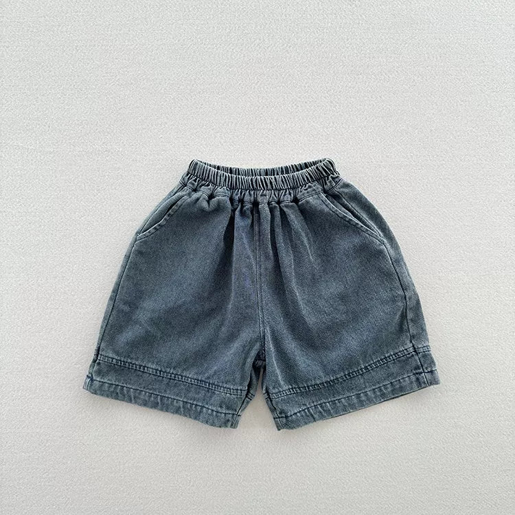 Boys Wide Leg Denim Shorts