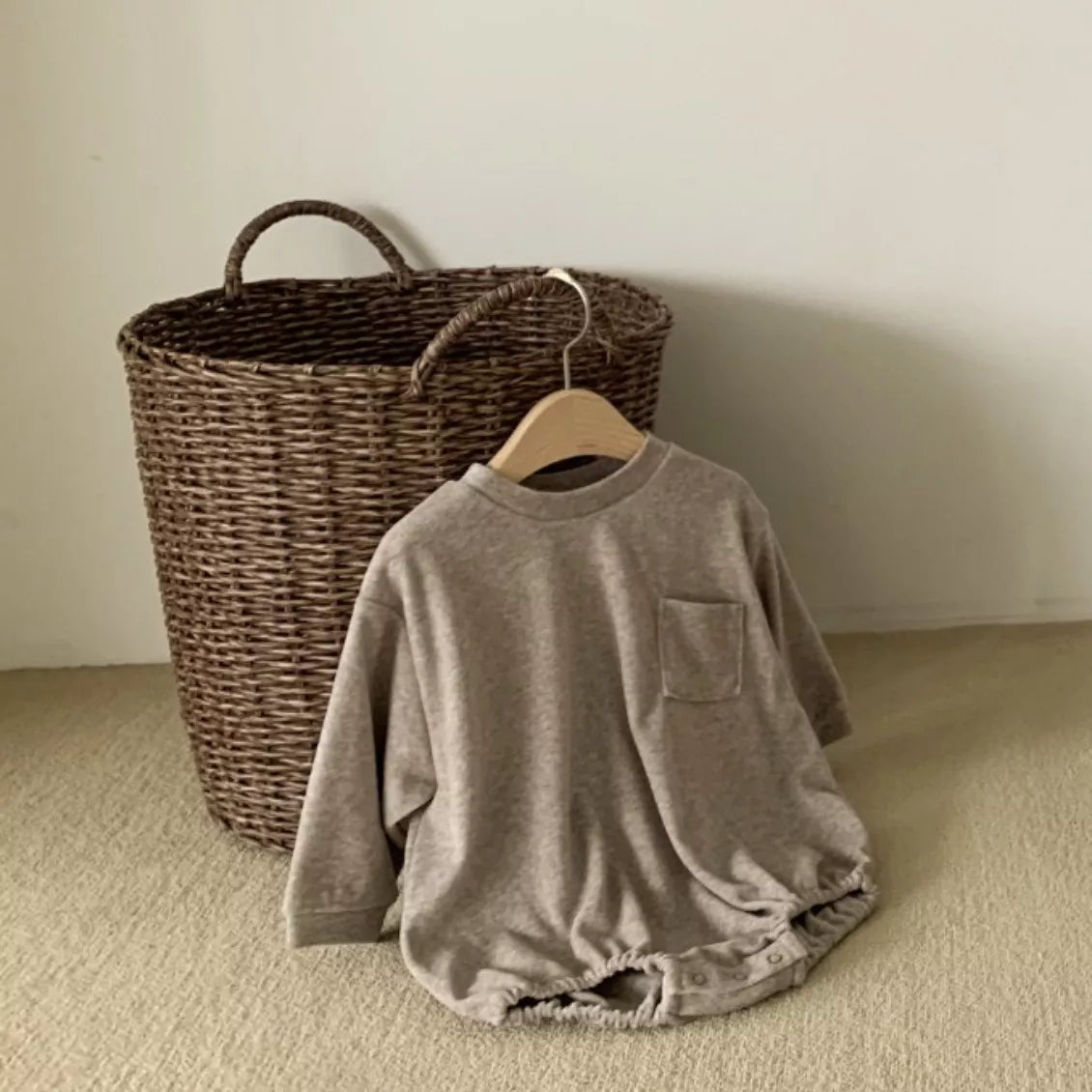 Baby Ultra Soft Pocket Sweater Bodysuit