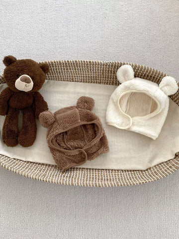 Baby Soft Fleece Bear Romper with Hat