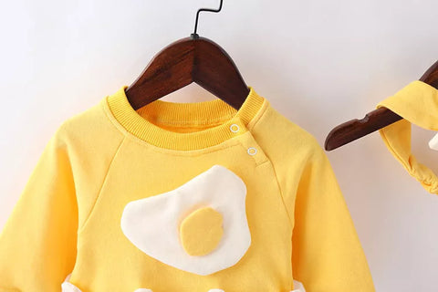 2 Pc Baby Cracked Egg Bodysuit