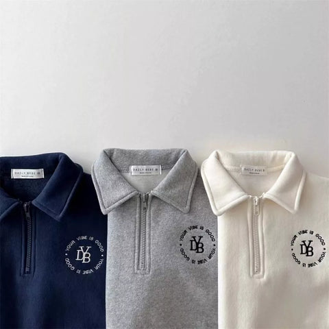 2 Pc Fleece Quarter Zip Sweat Suit