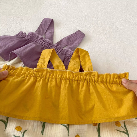 Baby Girl Spring Tulip Contrast Layered Bodysuit