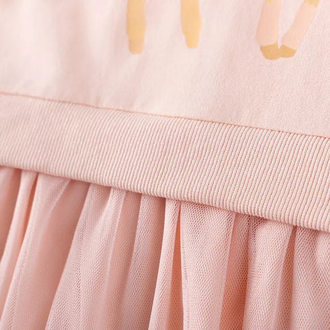 Girls Bunny Ballerina Sweatshirt Dress