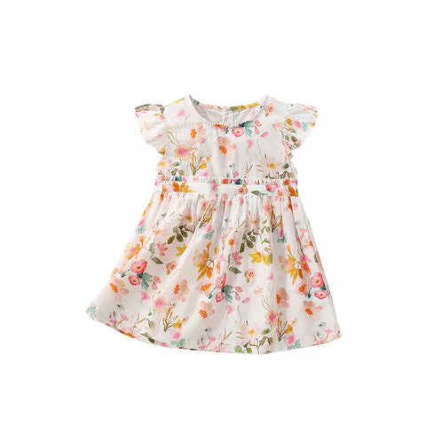 Girls Spring Blossom Print Dress